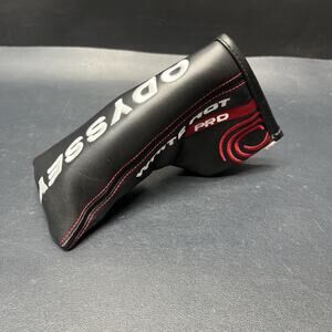 Odyssey White HOT PRO Blade Putter Head Cover Black Red White Headcover